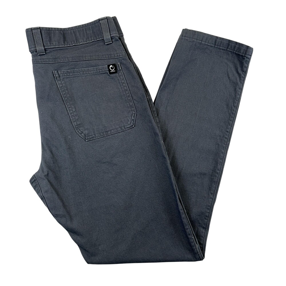Origin Pants Mens 34x34 Gray Straight 5 Pocket Stretch Chino USA Made Casual